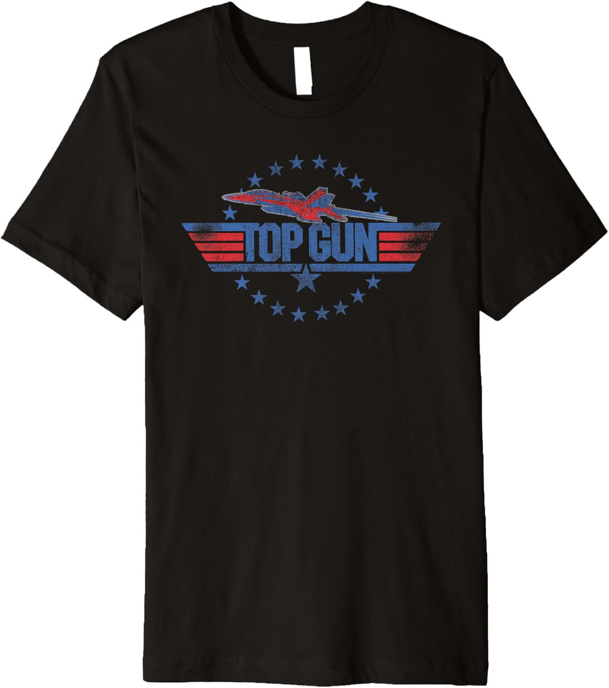 Top Gun Red And Blue Logo Action Movie Premium Apparel Everyday Wear