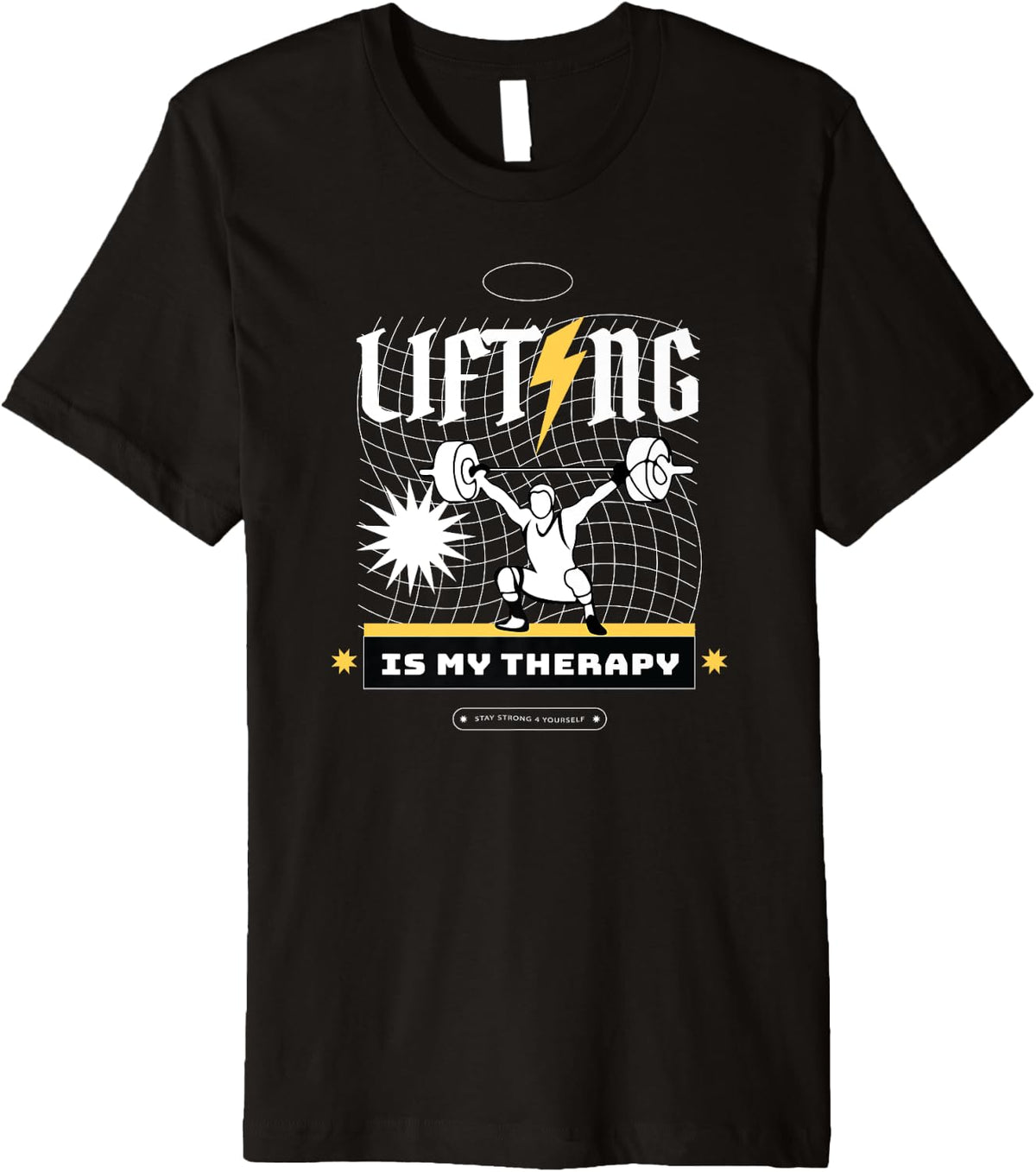 Powerlifting As Therapy Gym Hobby Sports Premium Apparel Premium Print