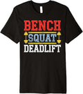 Bench Squat Deadlift Barbell Bodybuilding Premium Apparel Clean Design