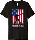 American Flag Swing Justin Bench Prospect Baseball Fan Gear Premium Apparel Gift Ready