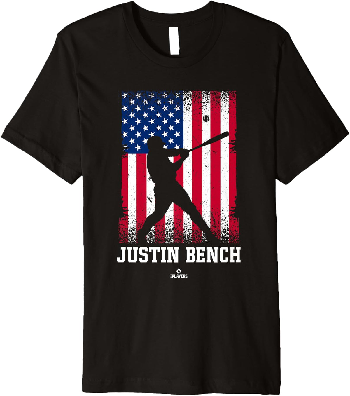American Flag Swing Justin Bench Prospect Baseball Fan Gear Premium Apparel Gift Ready