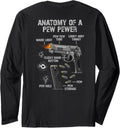 Funny Gun Second Amendment Saying On Back Lover Gift Long Sleeve Apparel Clean Design