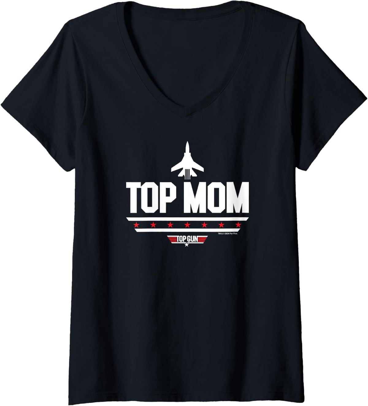 Womens Top Gun Mother S Day Mom V Neck Apparel Premium Print