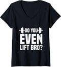 Womens Lifting Powerlifting Weightlifting Weight Bench Strongman V Neck Apparel Gift Ready
