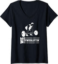 We Powerlifting Squat Benchpress Deadlifts V Neck Apparel Everyday Wear
