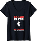 Womens Cardio For Bodybuilders Muscle Builder V Neck Apparel Gift Ready