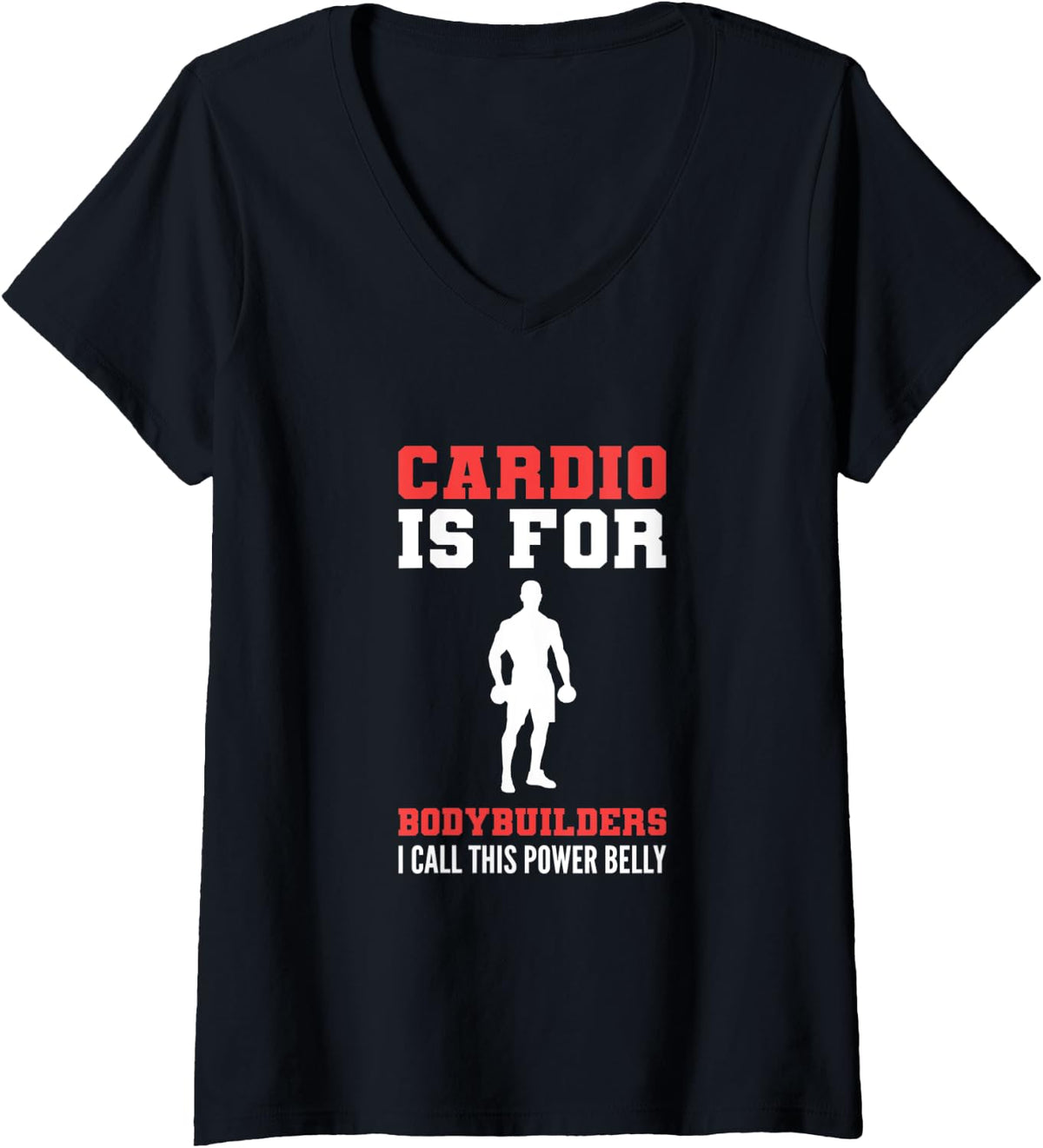 Womens Cardio For Bodybuilders Muscle Builder V Neck Apparel Gift Ready