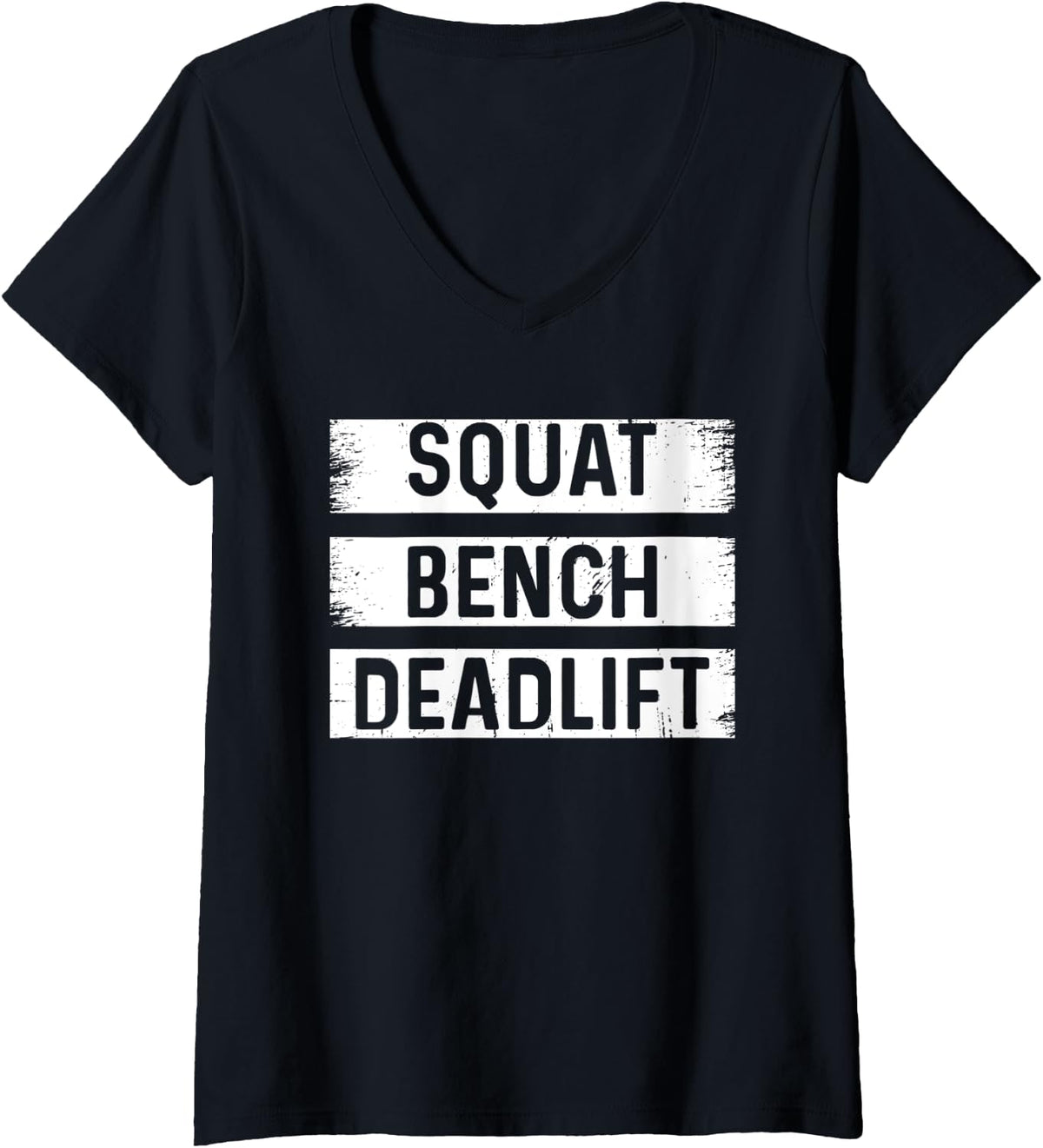 Womens Squat Bench Deadlift Fitness Exercise Workout Bodybuilder V Neck Apparel Minimal Style