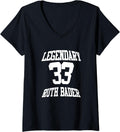 Womens Rbg Mensch On The Bench Yom Kipper V Neck Apparel Premium Print