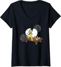 Womens Funny Bench Smashed Egg Workout Powerlifting V Neck Apparel Minimal Style
