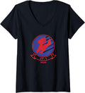 Top Gun Vf 1 Badge V Neck Apparel Clean Design