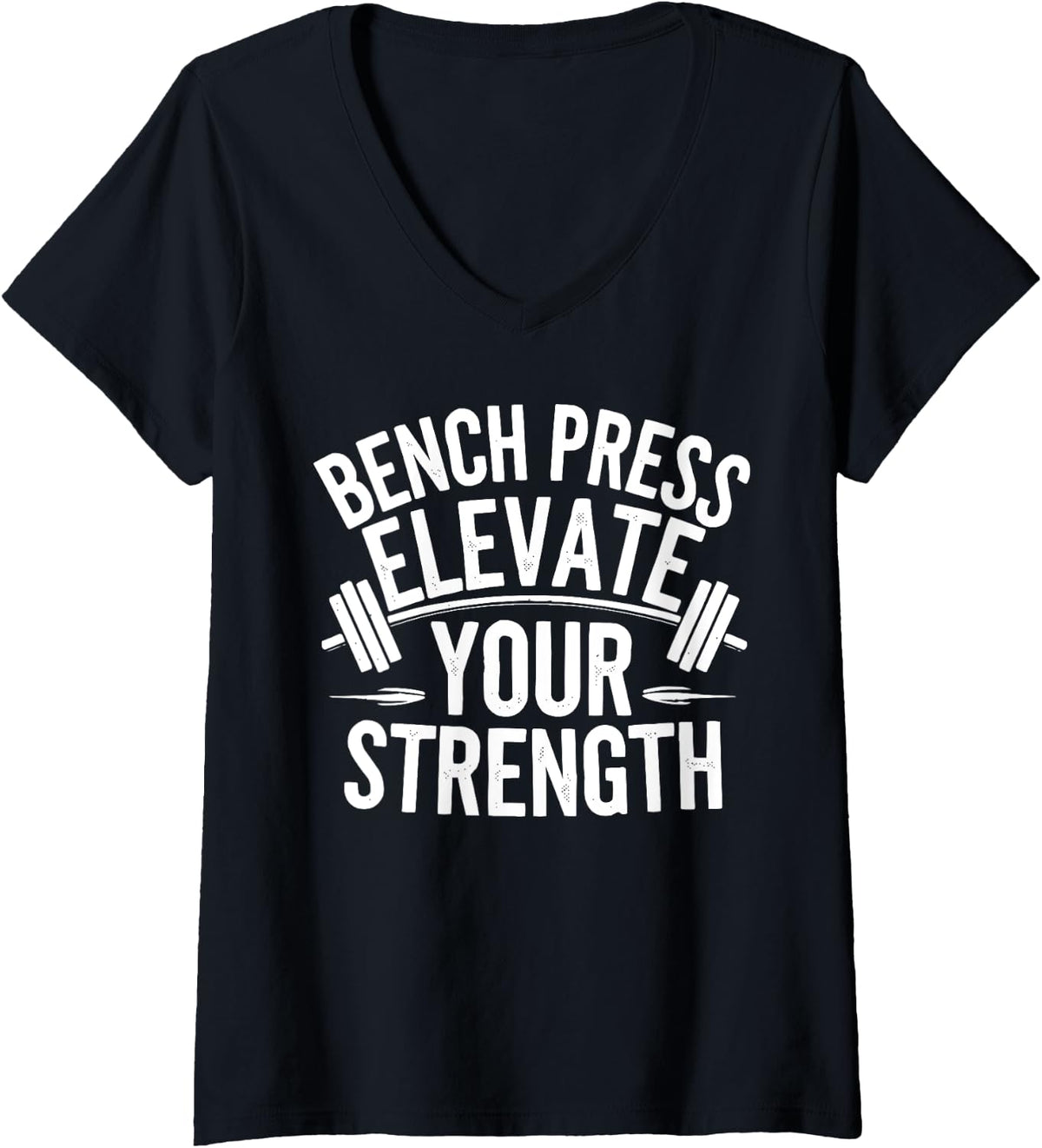 Womens Bench Press Exercise Bodybuilding Fitness Workout Gym V Neck Apparel Gift Ready
