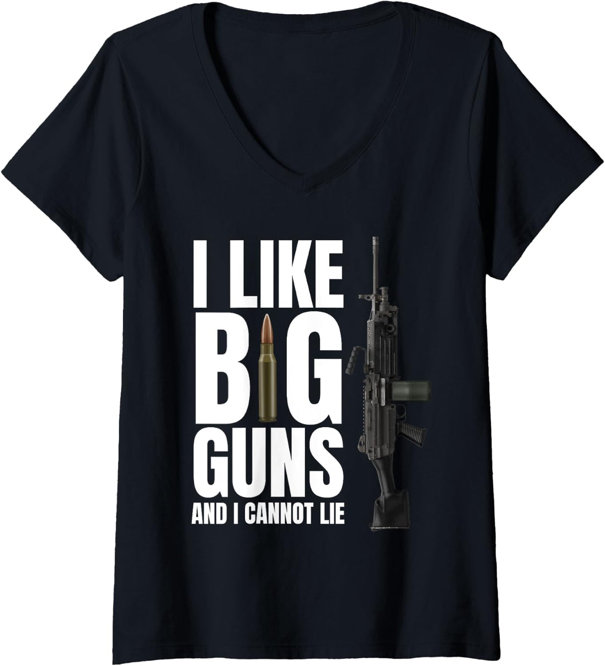 Womens Sniper Assault Rifle 50 Cal Pro Gun T Shirt For Men Women V Neck T Shirt Minimal Style