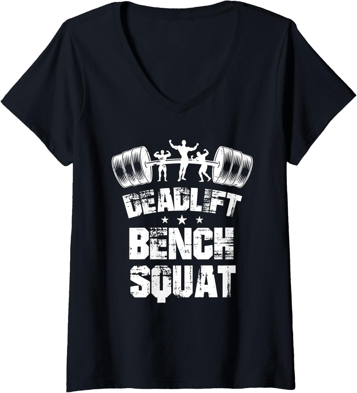 Womens Bodybuilding Heavy Workout Squat Bench Press Deadlift V Neck Apparel Premium Print