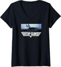 Top Gun Danger Zone Screen Clip Logo V Neck Apparel Gift Ready