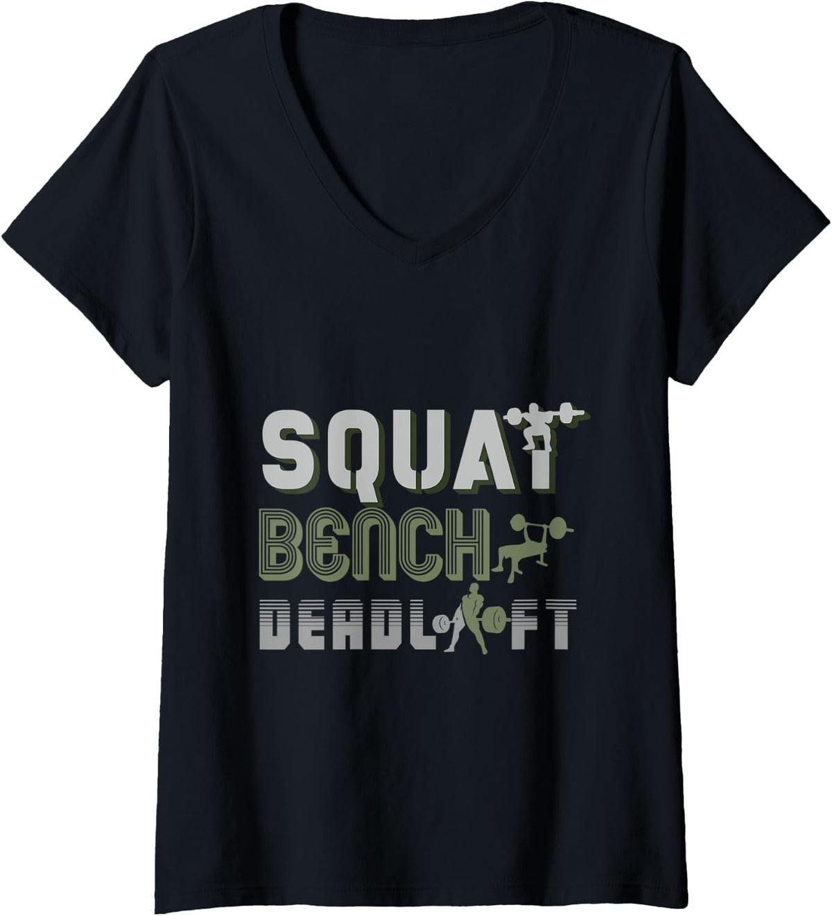 Womens Squast Bench Deadlift V Neck Apparel Minimal Style