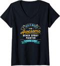 Womens Funny Bench Spray Painter Shirt Awesome Job Occupation V Neck T Shirt Clean Design
