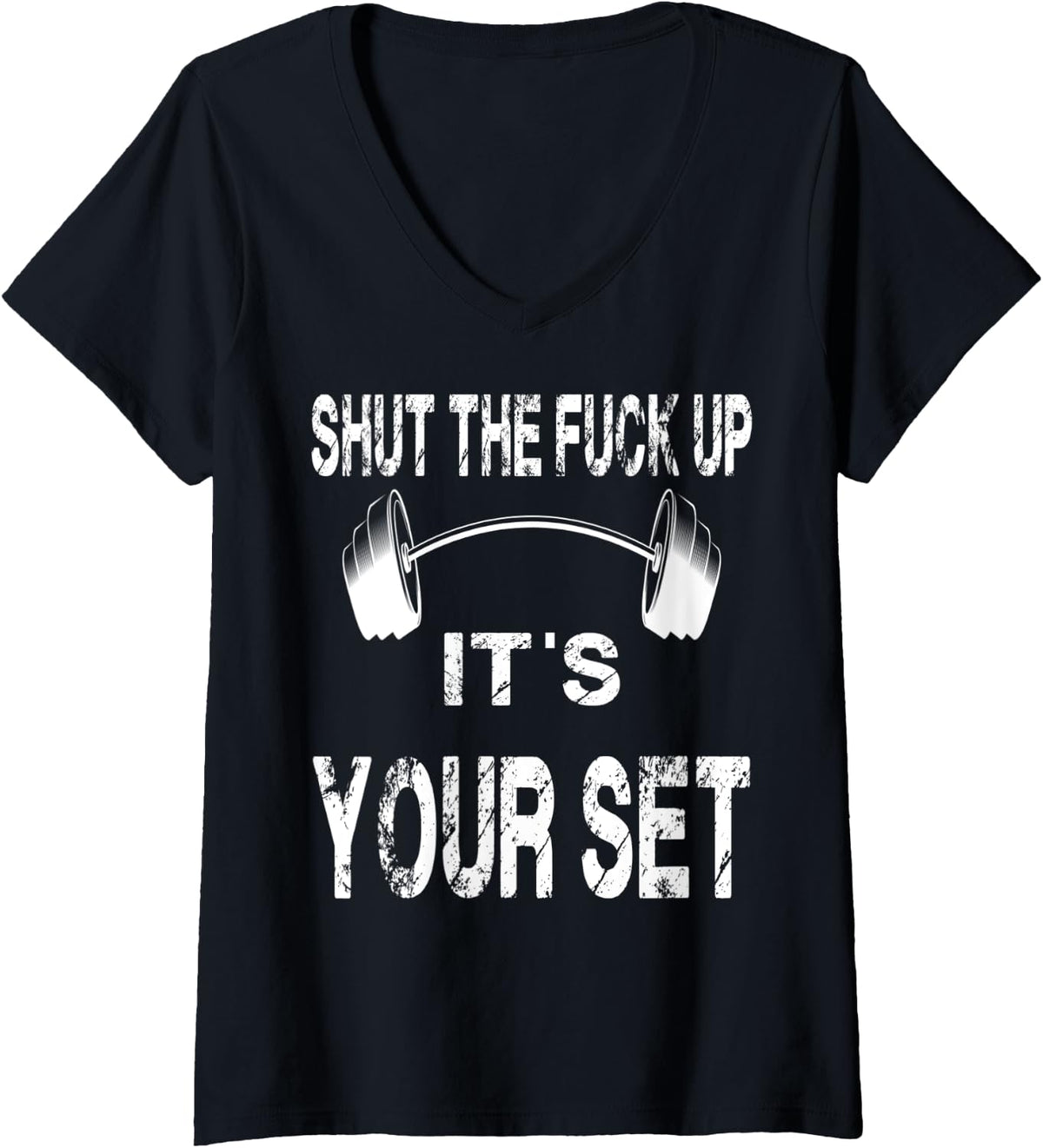 Womens Funny It S Your Set Quote Weightlifting Bench Squat Deadlift V Neck Apparel Premium Print
