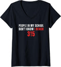 People In My School Don T Know I Bench 315 Satirical V Neck Apparel Premium Print