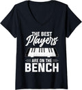 The Best Players Are On Bench Funny Pianist Piano Player V Neck Apparel Clean Design