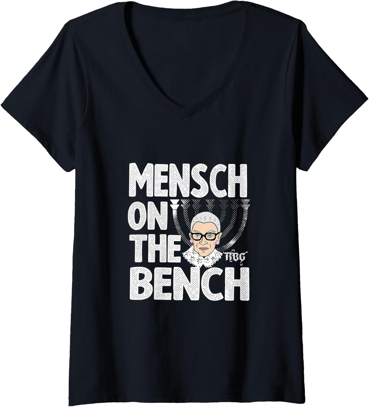 Womens Rbg Mensch On The Bench V Neck Apparel Minimal Style