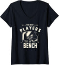 Womens Pianist The Best Players Are On Bench Classical Musician V Neck Apparel Clean Design