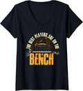 Womens Piano Player Classical Music Pianist Bench Funny V Neck Apparel Gift Ready