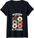 Womens Fitness Workout Bench Press Bodybuilder Gym V Neck Apparel Clean Design 2