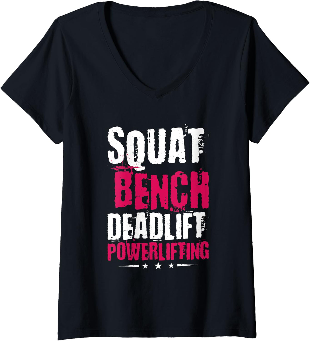 Womens Powerlifting Squat Bench Deadlift Design For Men Lifters V Neck Apparel Everyday Wear