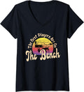 The Best Players Are On Bench Retro Pianist Piano Player V Neck Apparel Gift Ready