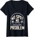 Womens Bench Press Exercise Bodybuilding Fitness Workout Gym V Neck Apparel Everyday Wear 2