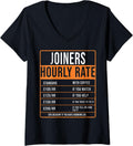 Womens Joiner Hourly Rate Uk Funny Bench Joiners Formwork Carpenter V Neck Apparel Everyday Wear