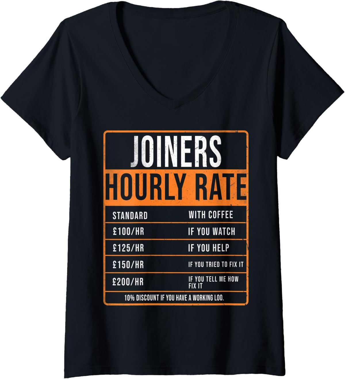 Womens Joiner Hourly Rate Uk Funny Bench Joiners Formwork Carpenter V Neck Apparel Everyday Wear