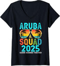 Group Trip Aruba Squad 2025 Vacation Friends Family Matching V-Neck for Women 13