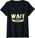 Womens Broken Leg Wait I See A Bench Injury V Neck Apparel Everyday Wear