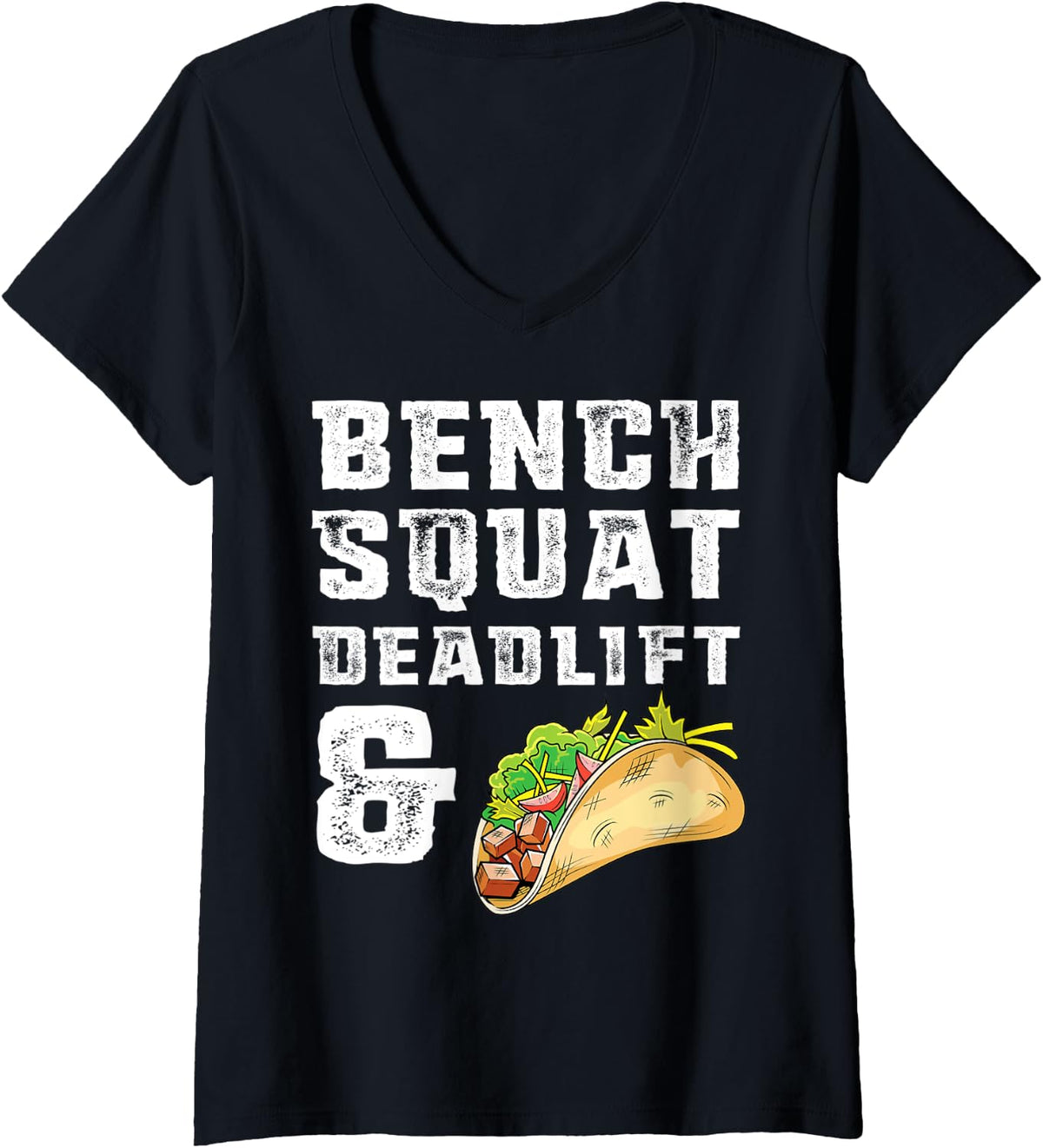 Womens Funny Weightlifter Gift Weightlifting Bench Squat Deadlift V Neck Apparel Minimal Style
