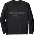 Soviet Kalashnikov Ak 47 Rifle Weapon Russia Ussr Cccp Gun Long Sleeve Apparel Gift Ready