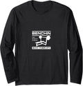 Benchpress As Therapy Funny Gym Quote Powerlifter Long Sleeve Apparel Gift Ready