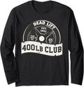400 Lb Pound Club Dead Lift Bench Press Squat Train Women Long Sleeve Apparel Minimal Style