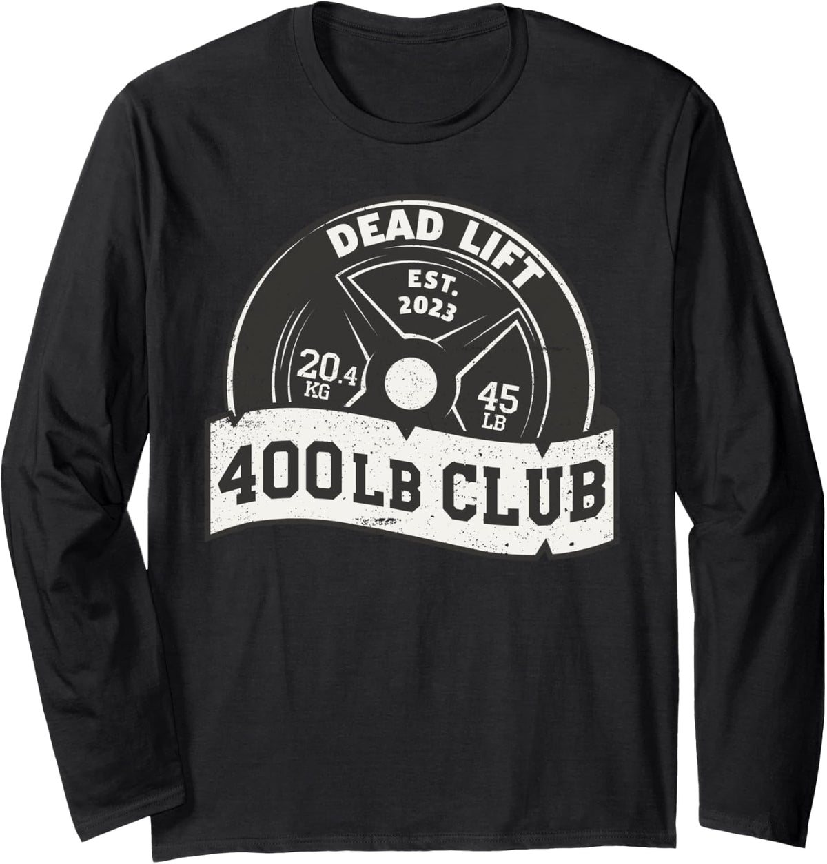 400 Lb Pound Club Dead Lift Bench Press Squat Train Women Long Sleeve Apparel Minimal Style
