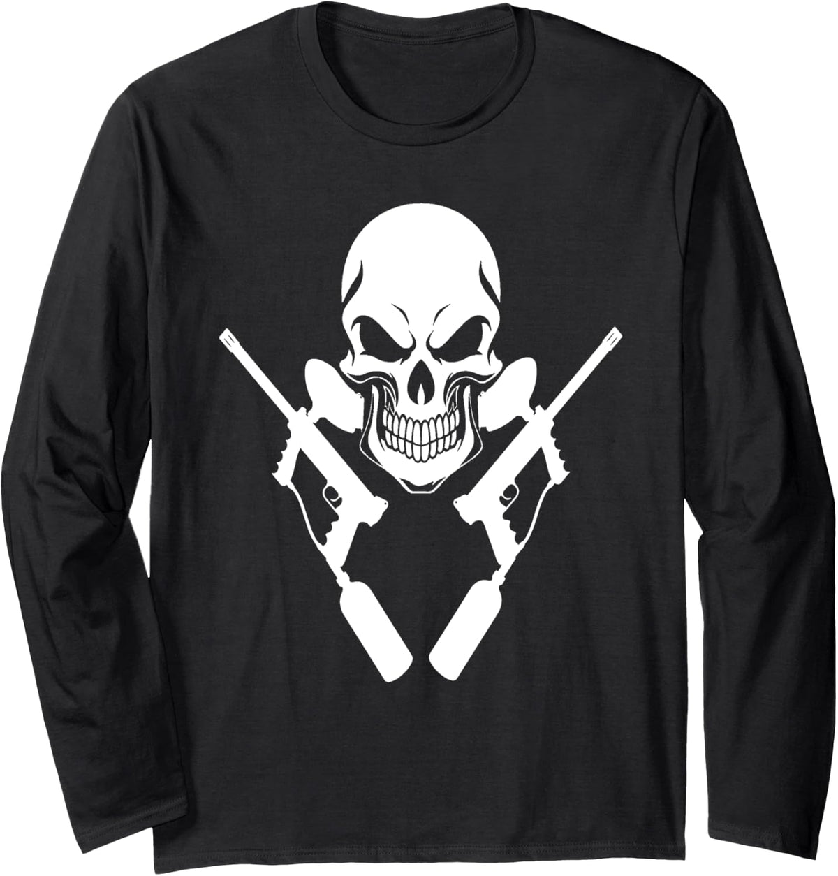 Guns And Skull T Shirt T Shirt Clean Design