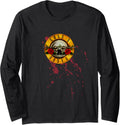 Guns N Roses Official Splatter Bullet Long Sleeve Apparel Gift Ready