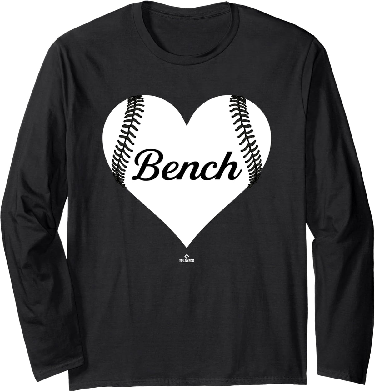 Baseball Heart Justin Bench Prospect Fan Gear Long Sleeve Apparel Gift Ready