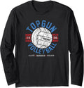 Top Gun Retro Volleyball Elite Serving Squad Action Movie Long Sleeve Apparel Premium Print