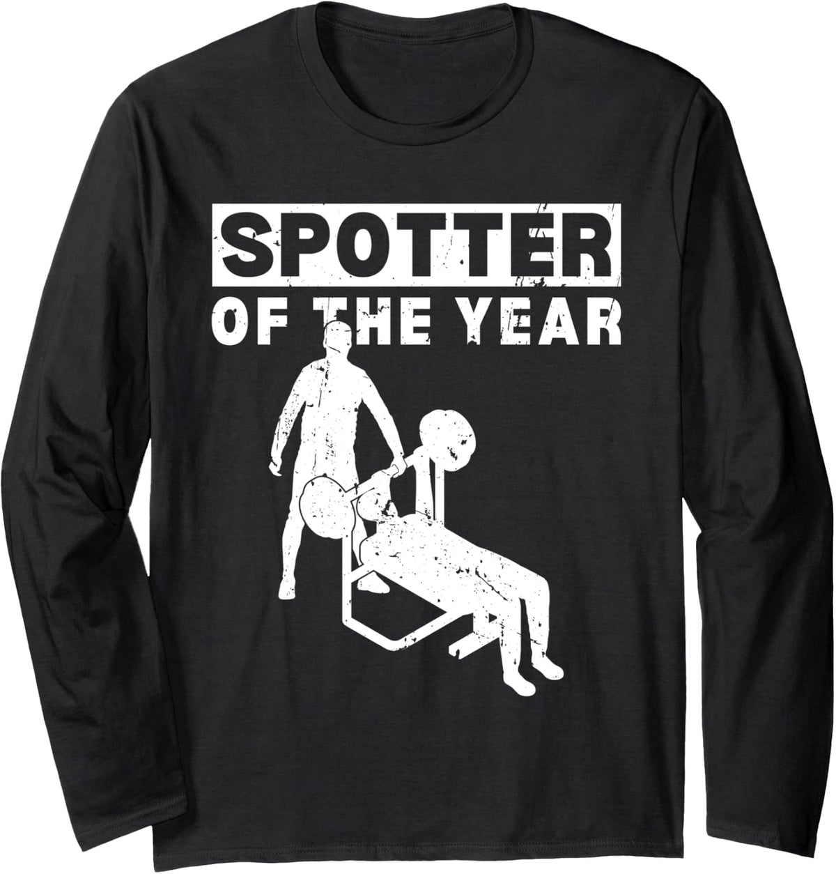 Spotter Of The Year Bench Squat Long Sleeve Apparel Clean Design