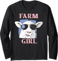Farm Girl Peasant Cool Sheep Bench Long Sleeve Apparel Minimal Style