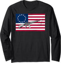 Betsy Ross American Flag Of The United States Ar15 Rifle Gun Long Sleeve Apparel Premium Print