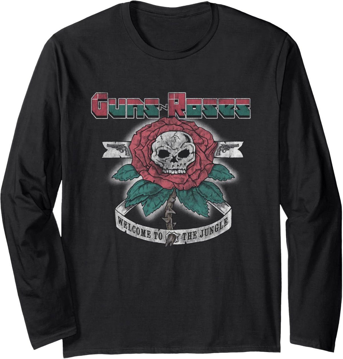 Guns N Roses Official 1987 Welcome To The Jungle Long Sleeve Apparel Clean Design