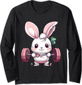 Funny Gym Workout Bunny Fitness Studio Rabbit Cardio Pump Long Sleeve Apparel Premium Print 3