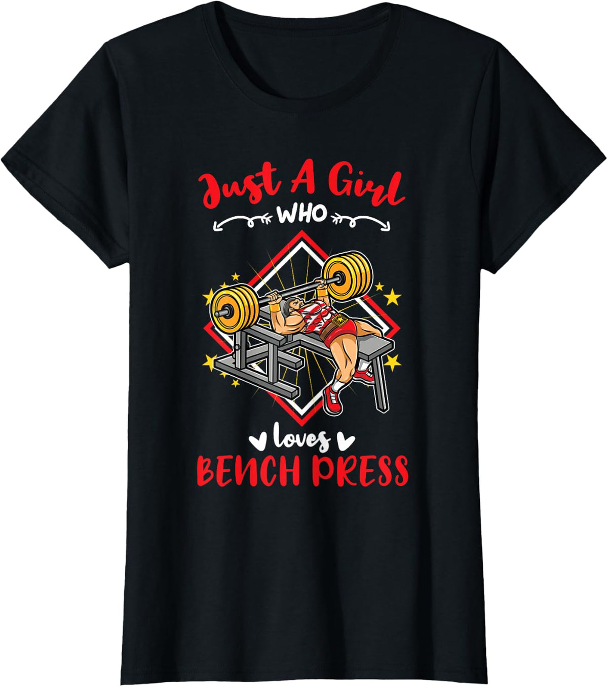 Just A Girl Who Loves Bench Press Apparel Premium Print